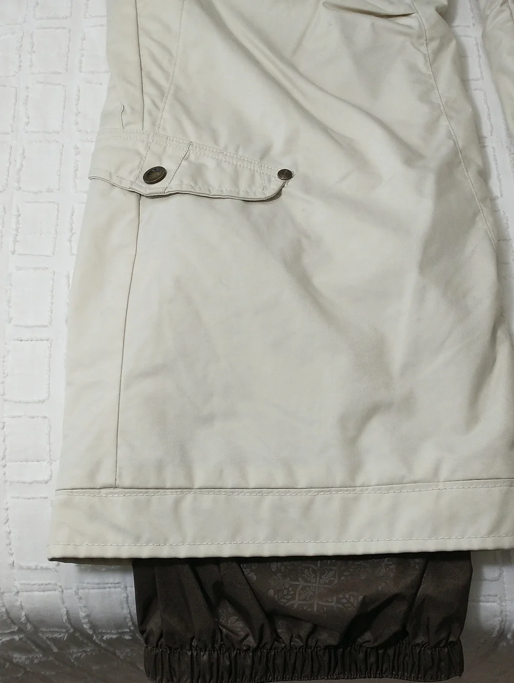 Obermeyer Tyler Snow Pant, Size 18 Youth, Cream, Grow Along Tech., Winter, Ski